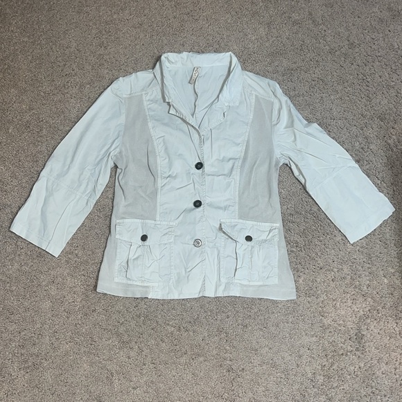 XCVI Keane Jacket Lightweight Parchment Beige Small - Picture 4 of 11